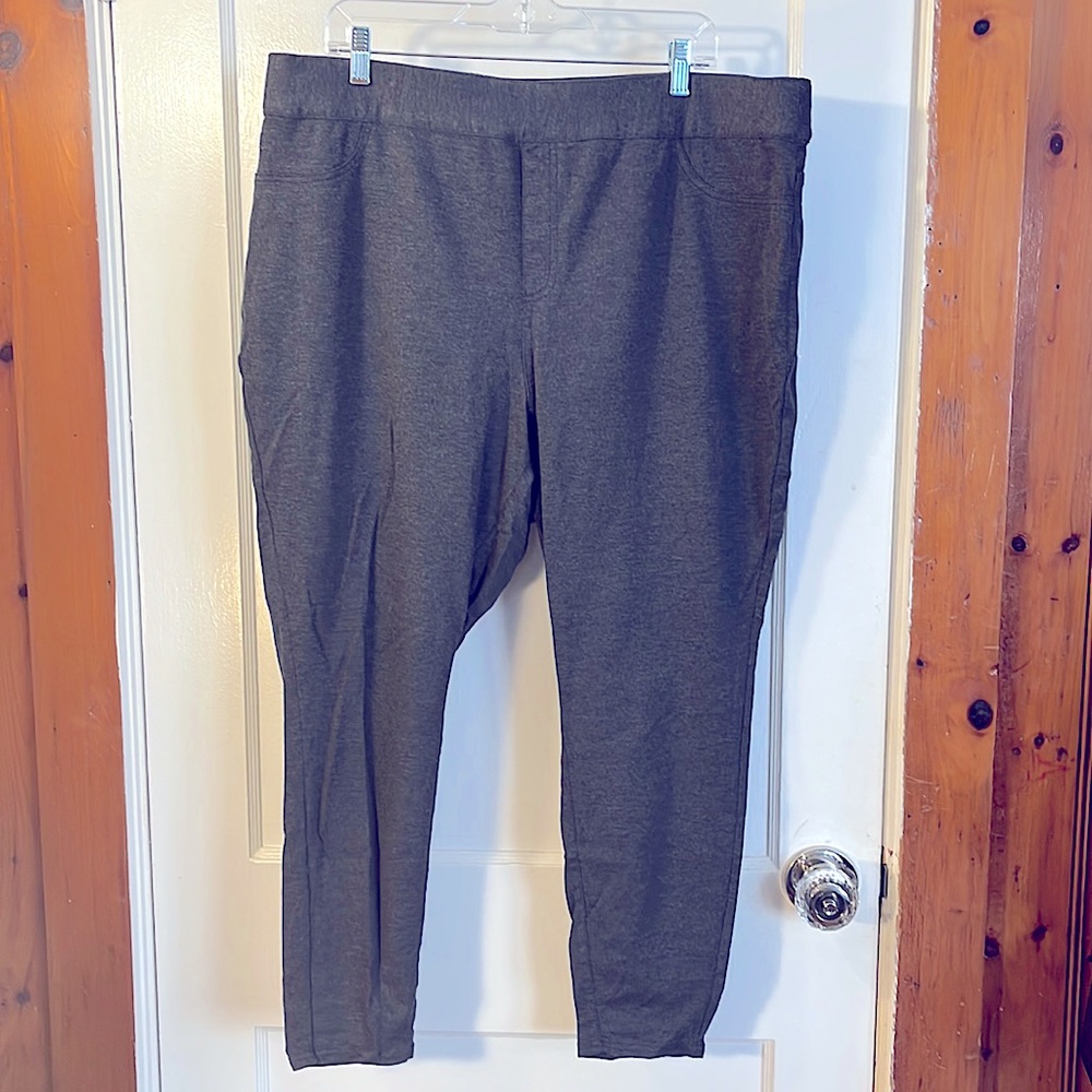 Lane Bryant Pull On Gray Work Pant 22/24